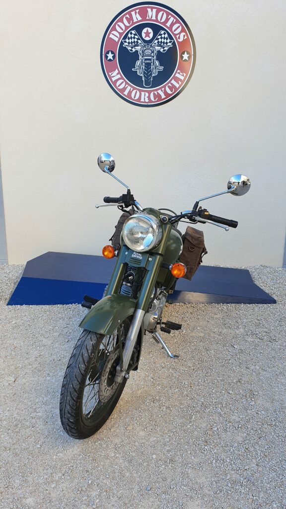 Royal Enfield 500 Classic Army green - Face